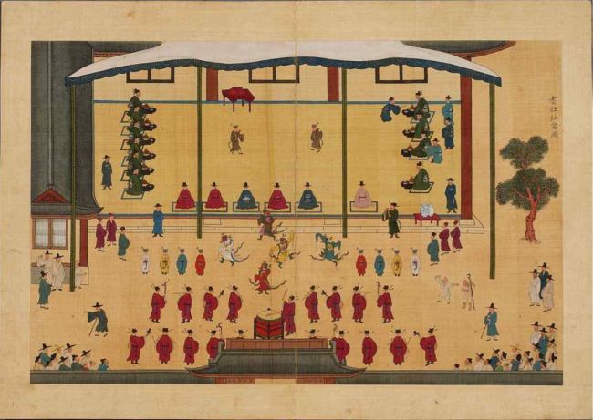 Commemorative album documenting King Sukjong’s entry to the Gathering of Elders (Cultural Heritage Administration)