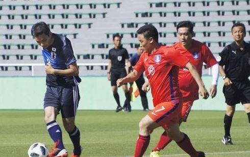 Friendly match between South Korean and Japanese lawmakers (Yonhap)