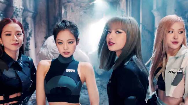 A screen capture of Blackpink`s 