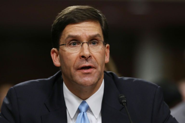 US Defense Secretary Mark Esper (AFP)