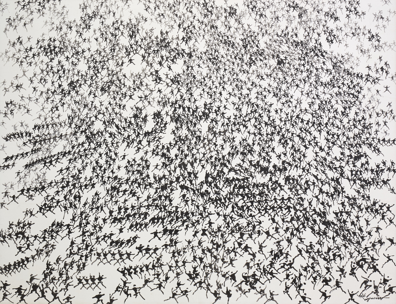 Lee Ung-no’s 1986 painting from his “People” series, at the MMCA Gwacheon branch (MMCA)