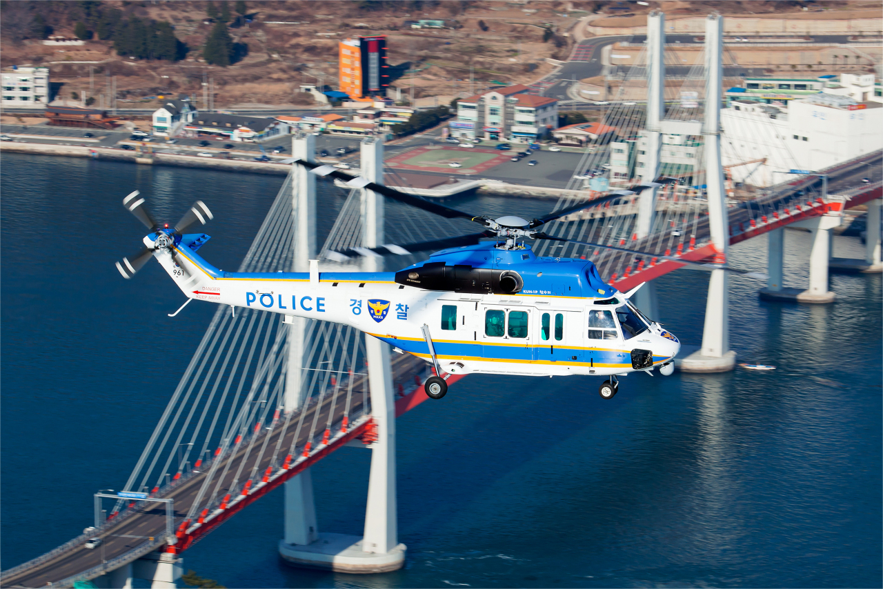 KUH-1, also known as Surion, is operated for Korean police. (KAI)