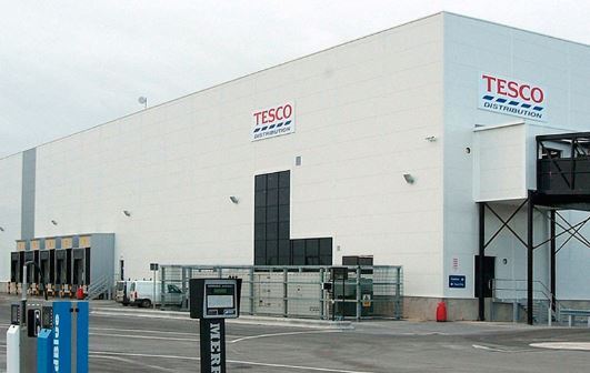 An exterior view of Tesco’s Irish Distribution Centre in Dublin. (Cushman & Wakefield)