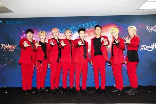 K-pop boy group Super Junior (Label SJ)