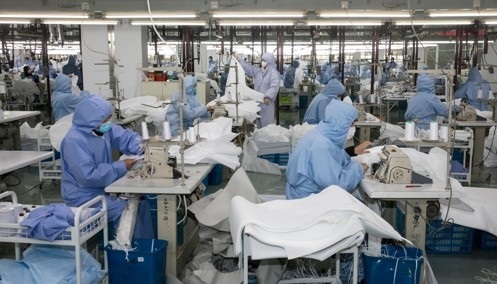 Assembly line at a factory in China (AFP-Yonhap)