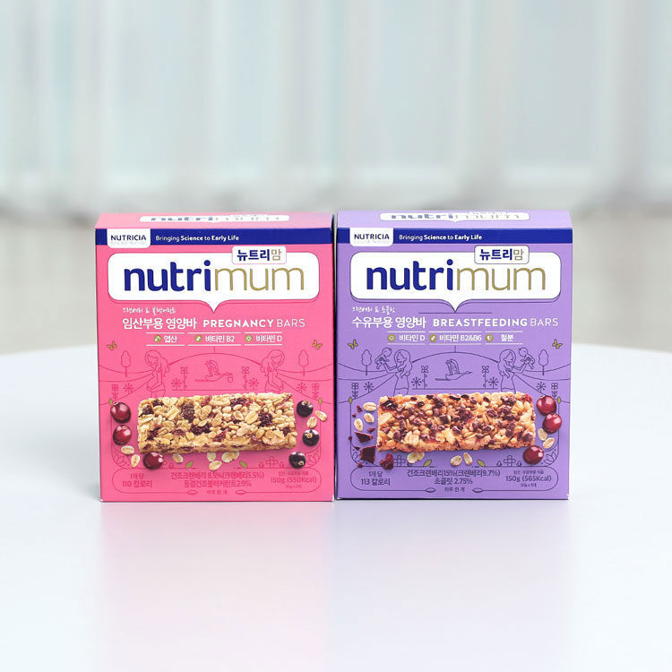 Nutricia's Nutrimum (Left: for pregnant women, Right: for nursing women)
