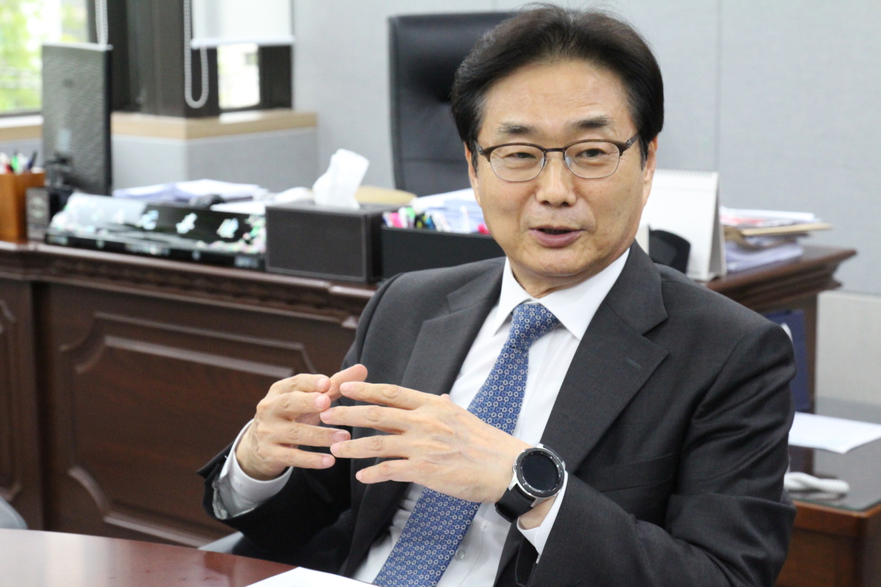 KPBMA Chairman Won Hee-mok speaks with The Korea Herald. (KPBMA)