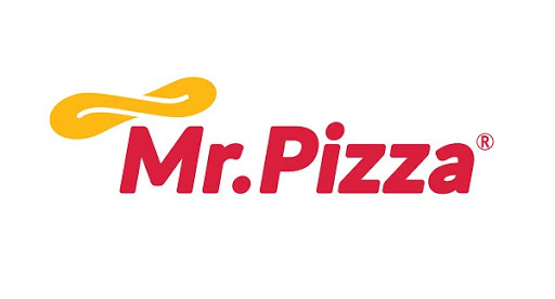 A logo of Mr. Pizza