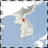 This map shows the epicenter of a 2.0 magnitude earthquake that hit southeastern North Korea on Aug. 1, 2020. (Yonhap)
