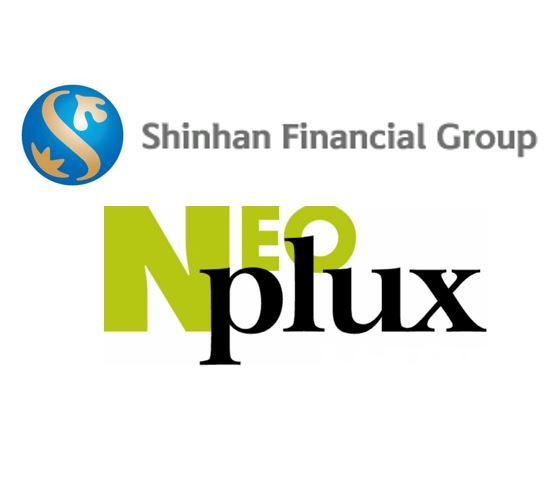 Logos of Shinhan Financial Group and Neoplux