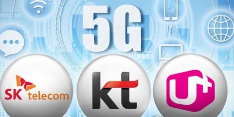 The logos of the three major mobile carriers in South Korea (Yonhap)