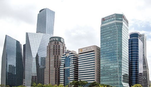 A view of Yeouido, Seoul, where the headquarters of local major brokerage houses are clustered (Yonhap)