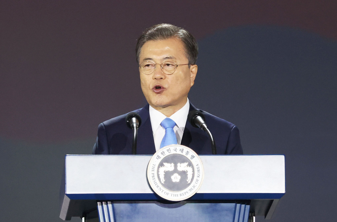 Moon says Seoul to continue to seek denuclearization, permanent peace on Korean Peninsula