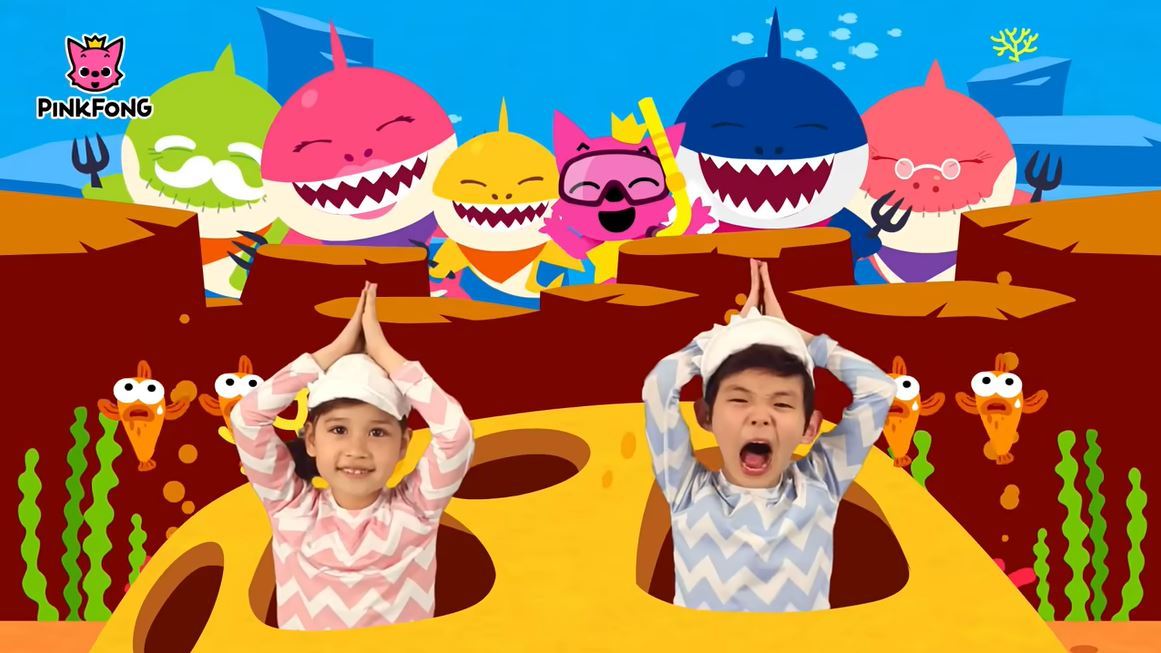 The English version of the “Baby Shark Dance” video (YouTube screen capture)