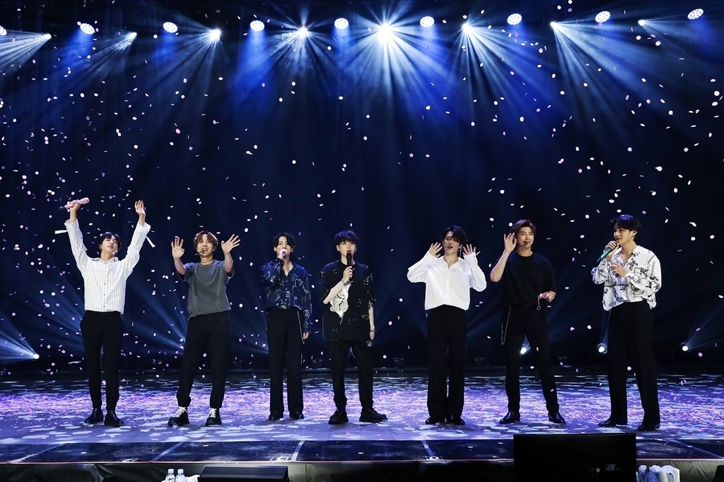 BTS performs “Bang Bang Con: The Live” on June 14. (Big Hit Entertainment)