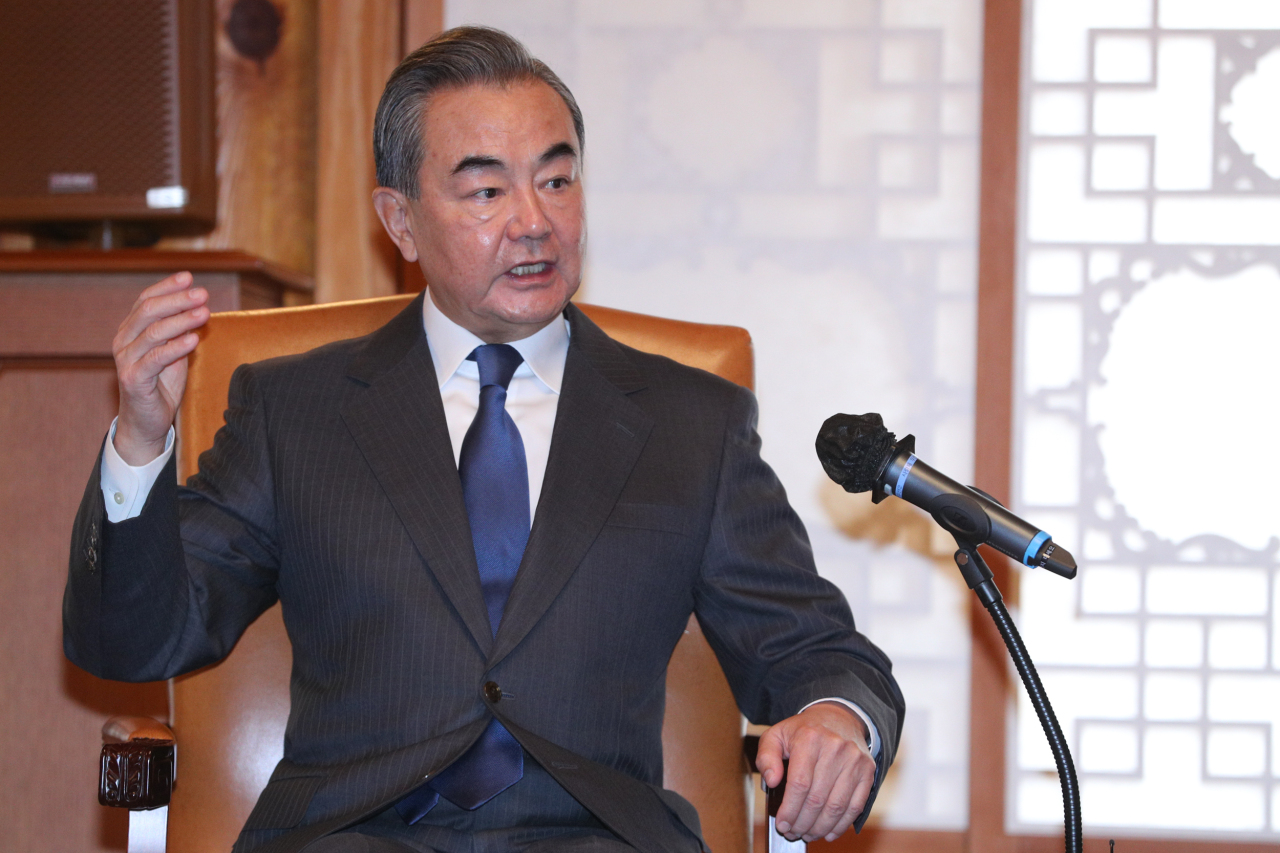 Chinese Foreign Minister Wang Yi (Yonhap)