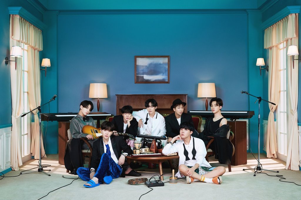 This photo, provided by Big Hit Entertainment, shows a concept photo for BTS' latest album 