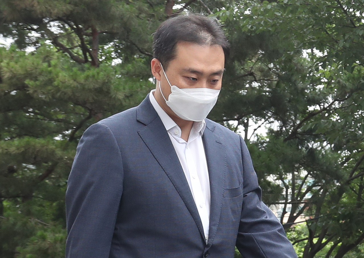 Lime Asset Management CEO Won Jong-jun appears at the Seoul Southern District Court on July 14. (Yonhap)
