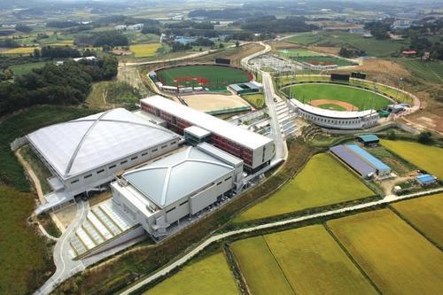 This photo, provided by the LG Twins on Jan. 14, 2021, shows the club's minor league training facility, LG Champions Park in Icheon, 80 kilometers south of Seoul. (LG Twins)