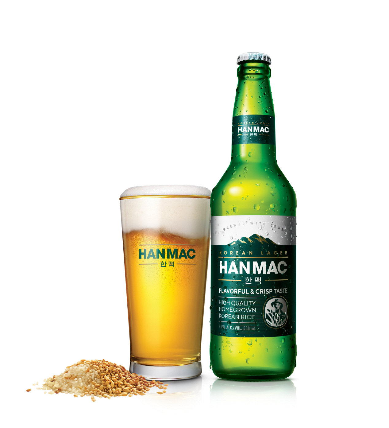 Oriental Brewery‘s new rice-based lager Hanmac (Oriental Brewery)