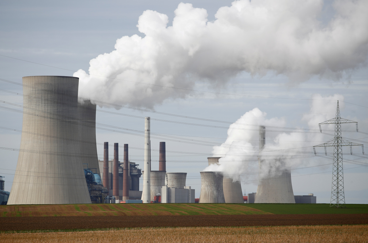 독일 서부에 위치한 전력공급사 RWE의 석탄발전소 전경 (로이터-연합뉴스)