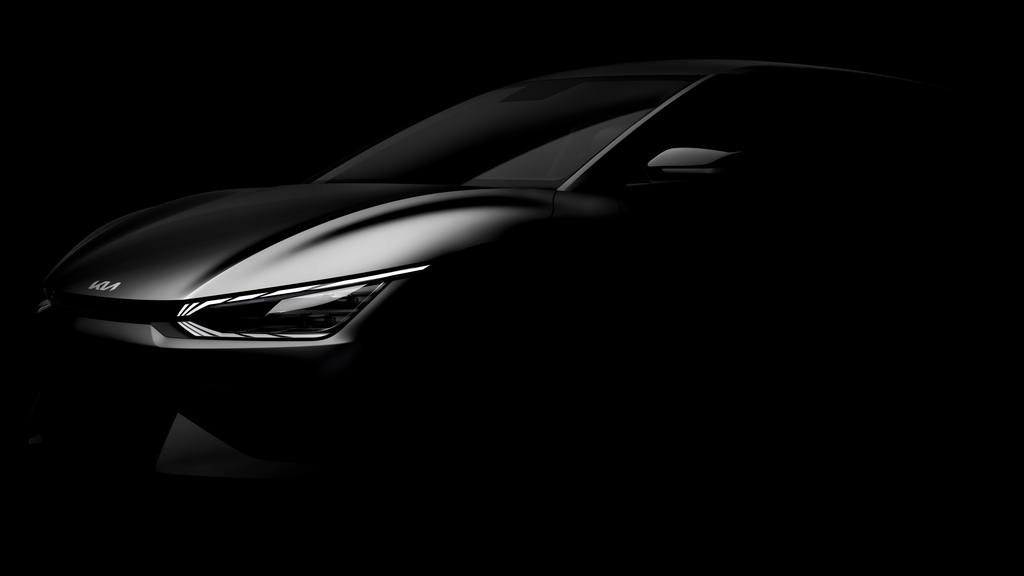 This file photo provided by Kia Corp. shows the front of the EV6 to be unveiled later this month. (Kia Corp)