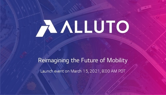 This image provided by LG Electronics Inc. on Friday, shows the corporate logo of Alluto, a joint venture launched by LG and Luxoft. (LG Electronics Inc.)