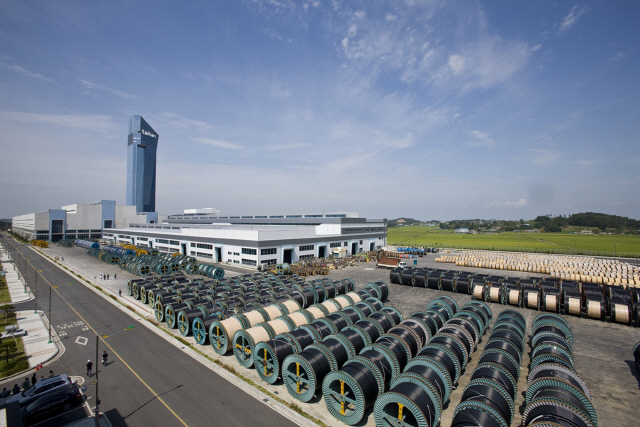 An exterior view of a factory of Taihan Electric Wire in Dangjin, South Chungcheong Province. (Taihan Electric Wire)