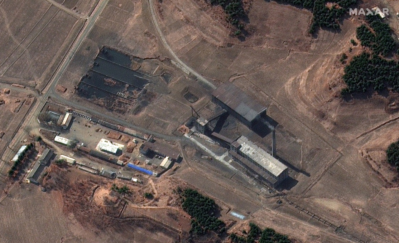 This Tuesday, March 2, 2021 satellite image provided by Maxar Technologies shows a steam plant near North Korea’s main atomic complex in Yongbyon, North Korea. (AP-Yonhap)