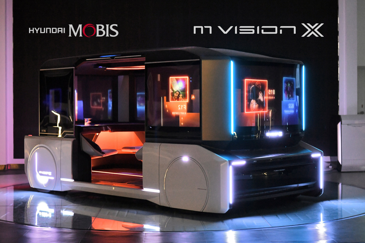 The M.Vision X, a purpose-based four-seater concept car developed by Hyundai Mobis (Hyundai Mobis)