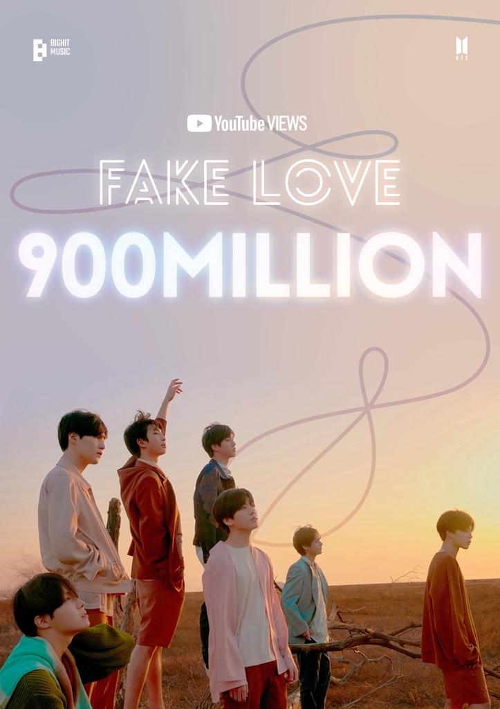 Fake Love' becomes 4th BTS video to top 900m views
