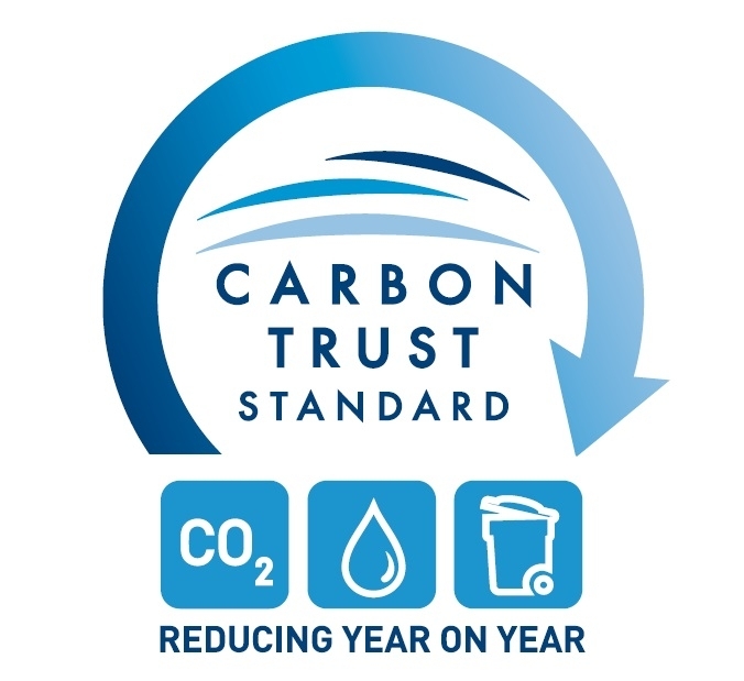 This photo provided by Samsung Electronics Co. on Thursday, shows the label of the Carbon Trust Triple Standard. (Samsung Electronics Co.)