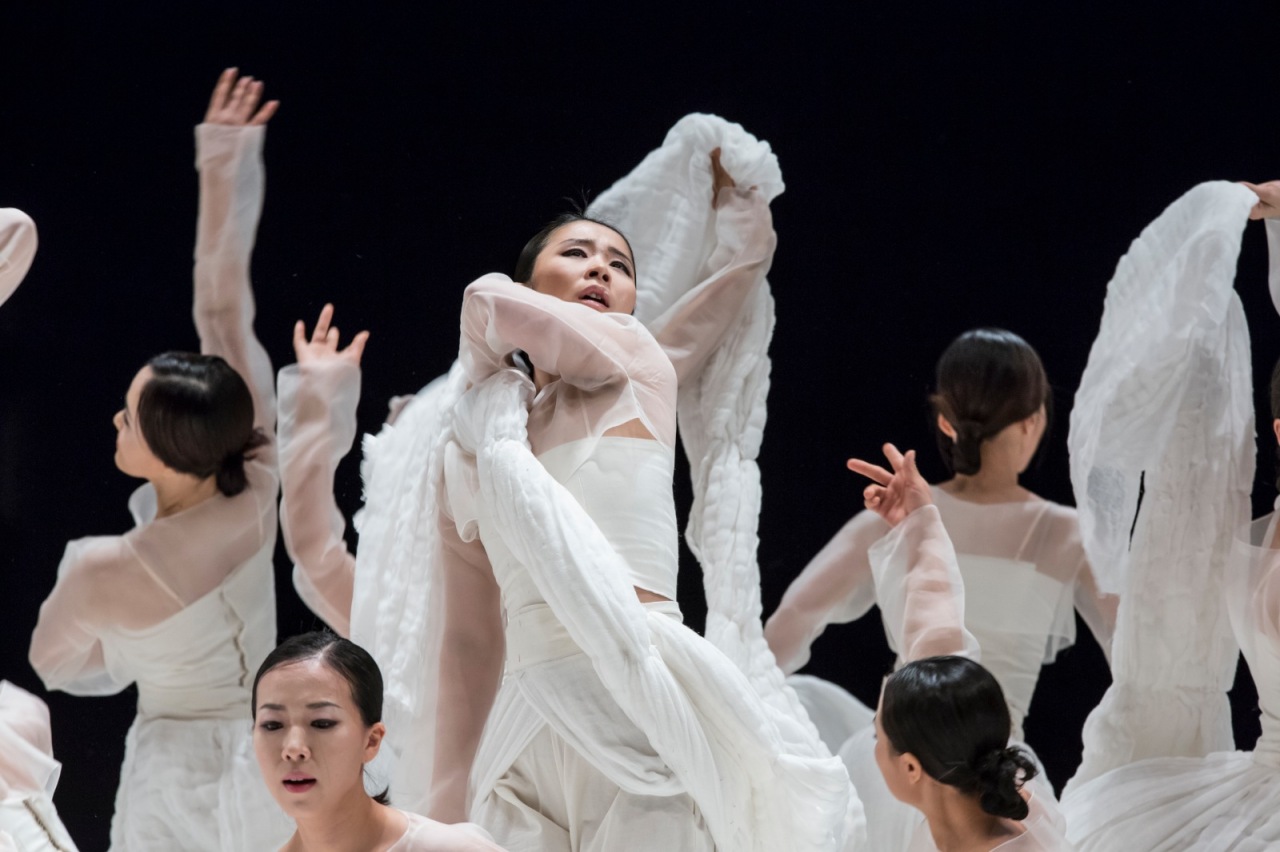 Dancers perform “One Fine Spring Day,” choreographed by Kim Mae-ja. (Courtesy of Kim)