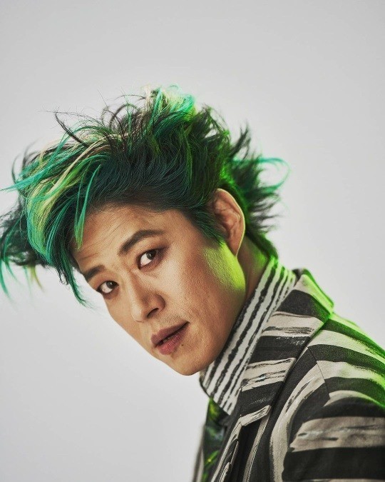 Actor Yu Jun-sang in makeup as Beetlejuice (Yu’s Instagram account)