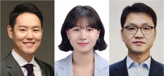 From left are Kim Han-kyu, tapped as Cheong Wa Dae secretary for political affairs; Park Seong-min, named as secretary for youth-related issues; and Lee Seung-bok, picked as secretary for education, in a combination of photos provided by Cheong Wa Dae. (Cheong Wa Dae)