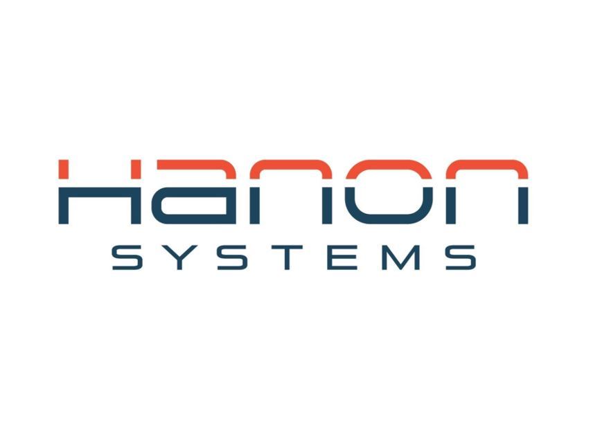 A logo of Hanon Systems