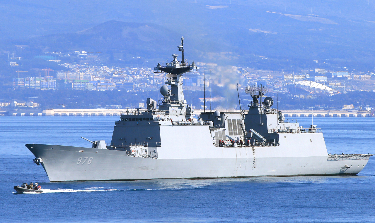 South Korea's 4,400-ton Munmu the Great destroyer. (Yonhap)