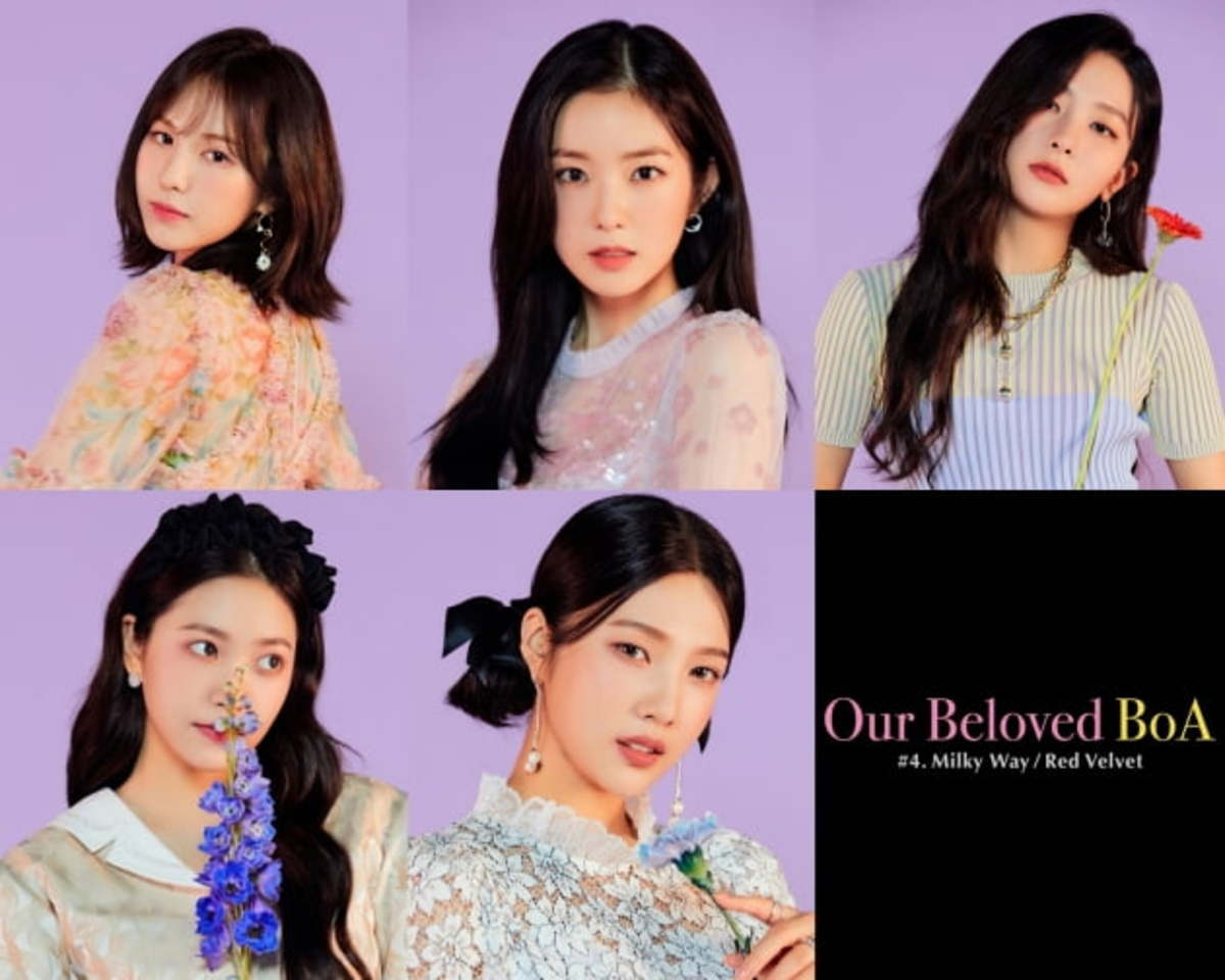This compilation photo, provided by SM Entertainment, shows members of K-pop act Red Velvet. (SM Entertainment)