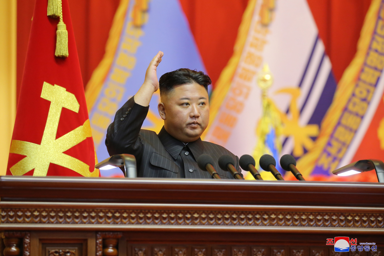 North Korean leader Kim Jong-un convenes a meeting of key military commanders, July 30, 2021. (KCNA-Yonhap)