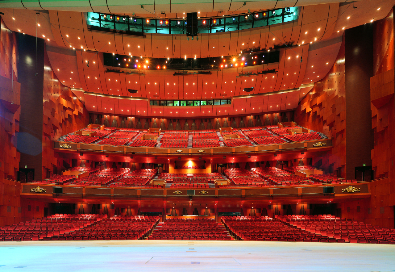 The Sejong Center for the Performing Arts in Seoul is seen empty as viewed from the stage. (Sejong Center)
