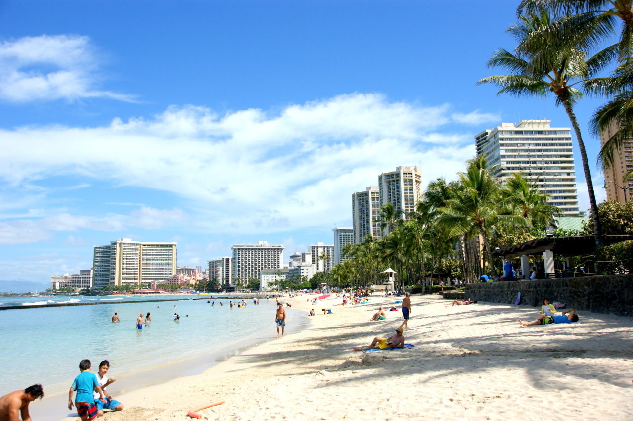 Waikiki Beach on the southern shore of Honolulu (HanaTour)