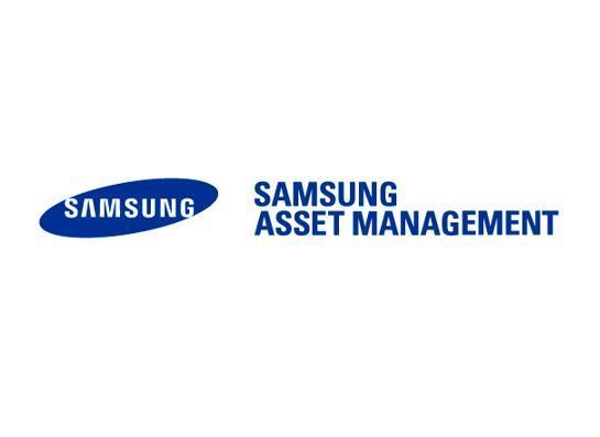 A logo of Samsung Asset Management