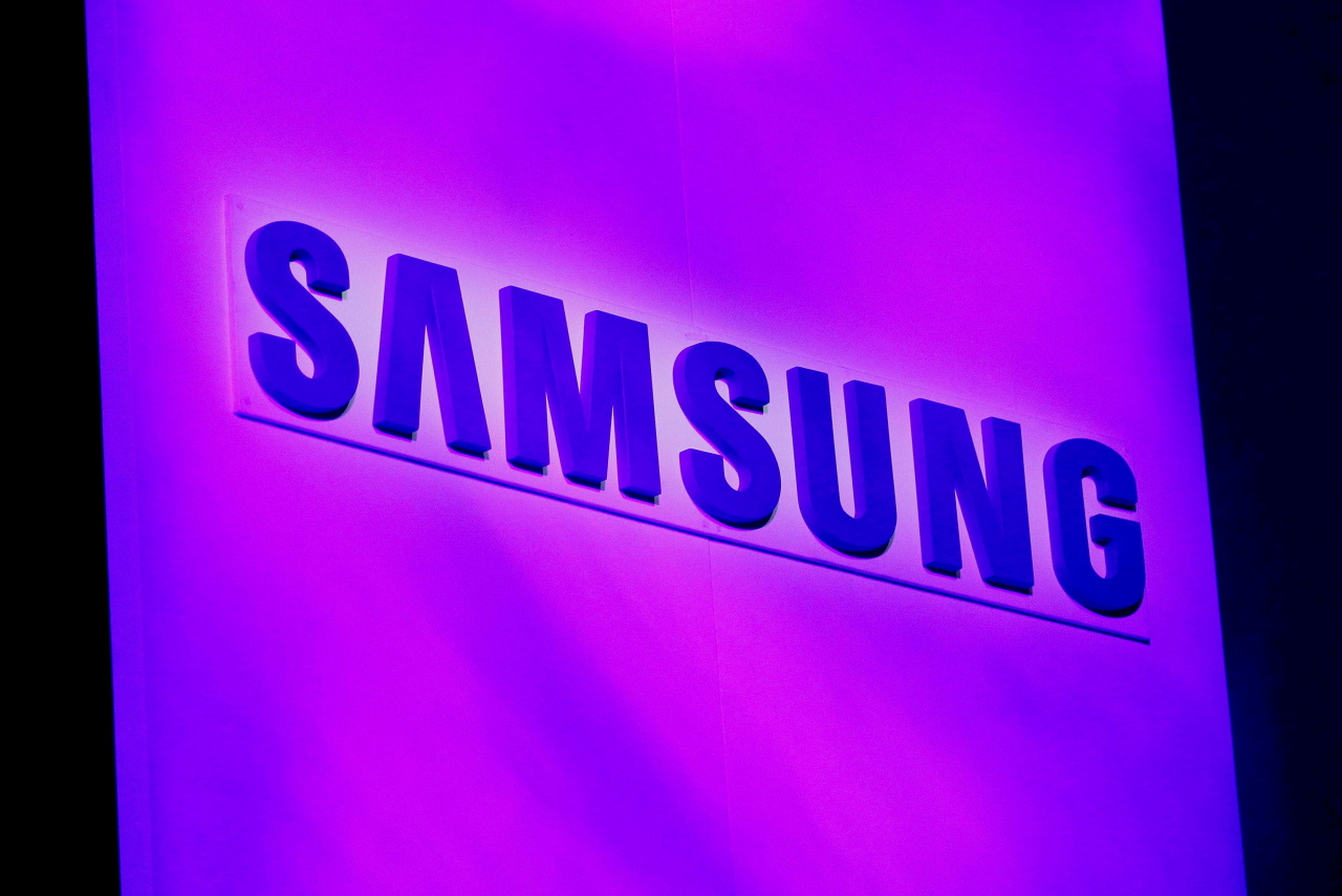 Logo of Samsung is on display. (Reuters-Yonhap)
