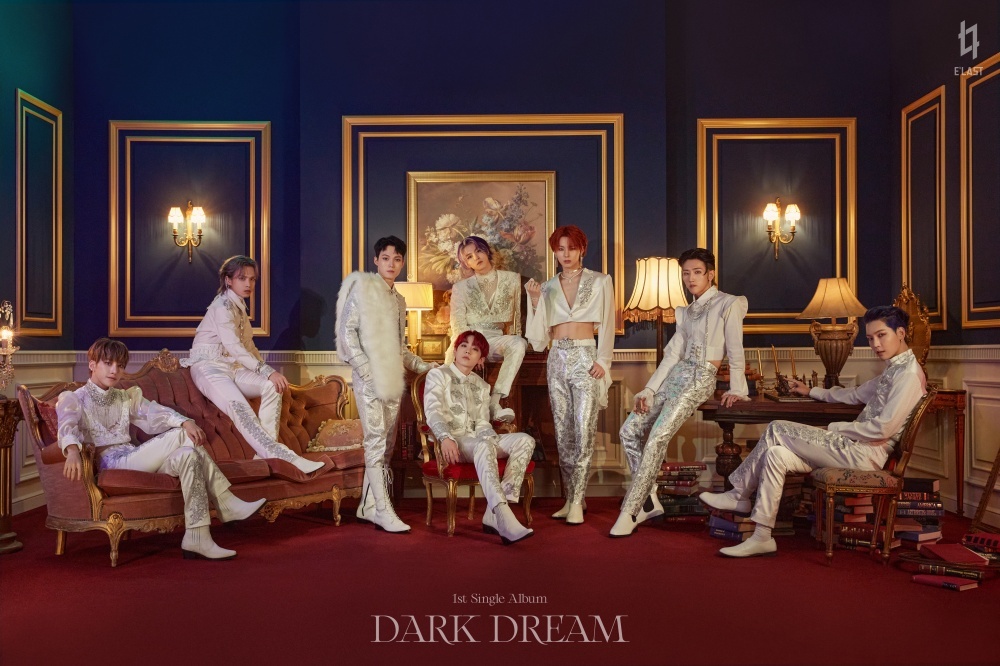 A promotional image of E’last’s single album “Dark Dream” (E Entertainment)