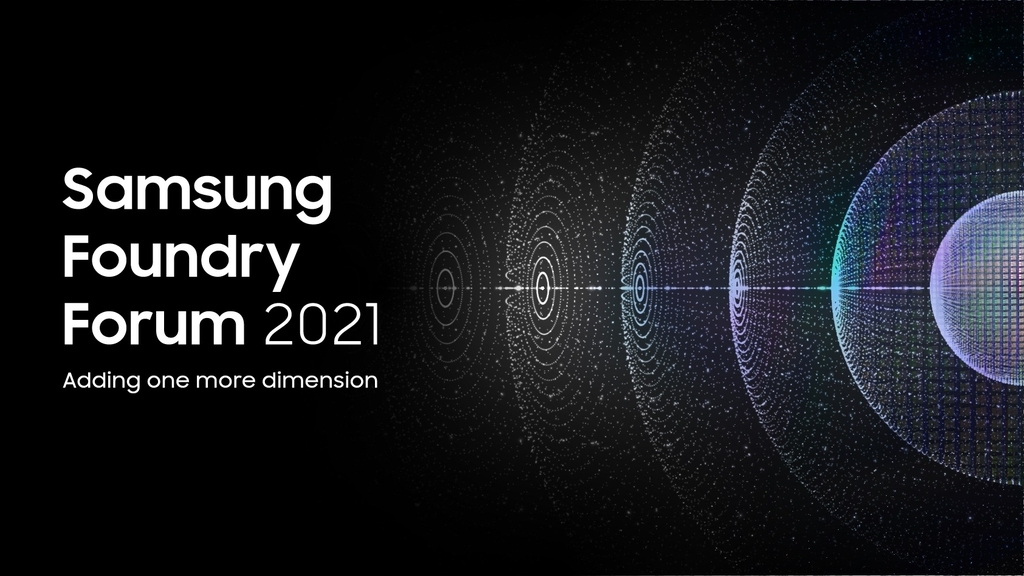 This photo shows an image from its foundry forum held online. (Samsung Electronics Co.)