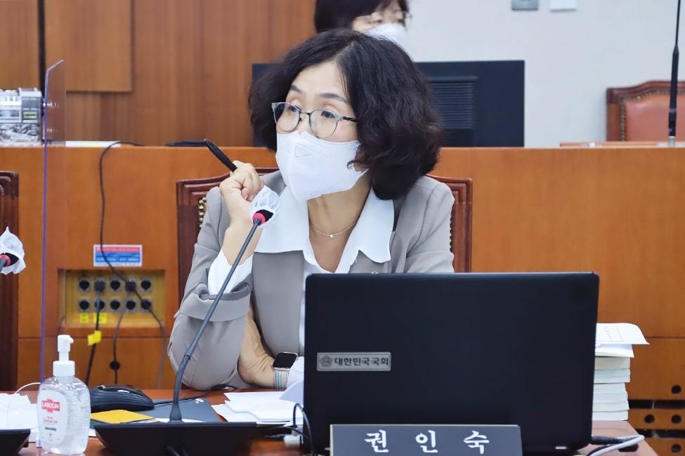Rep. Kwon In-sook of the ruling Democratic Party (Rep. Kwon In-sook’s office)