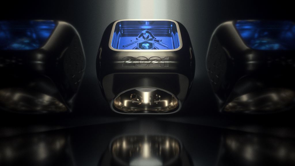 The design of the championship ring made by Riot Games and Mercedes-Benz (Riot Games)