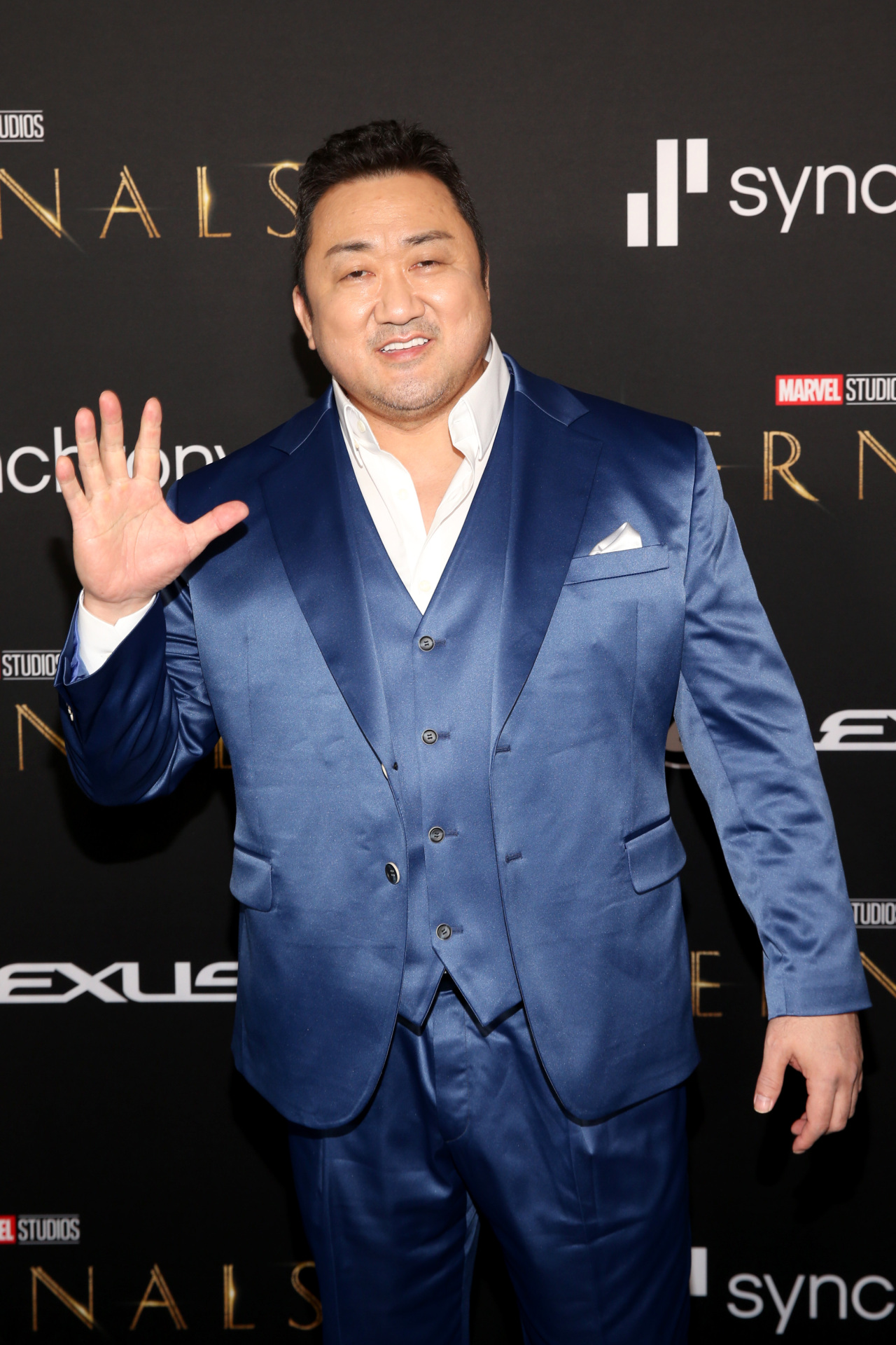 Don Lee poses at the premier for “Eternals” in Los Angeles on Monday. (The Walt Disney Company Korea)