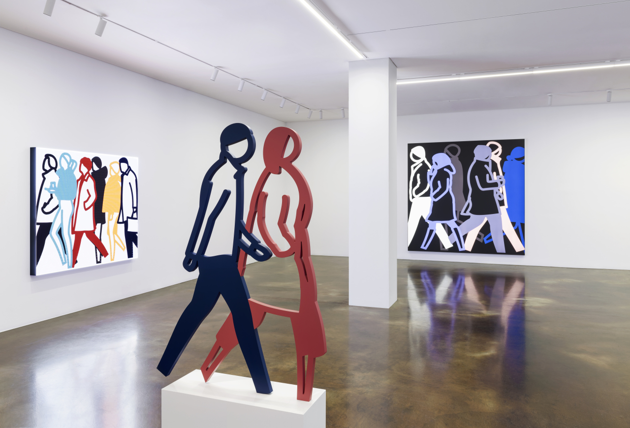An installation view of the exhibition “Julian Opie” at Kukje Gallery (Courtesy of the artist and Kukje Gallery)