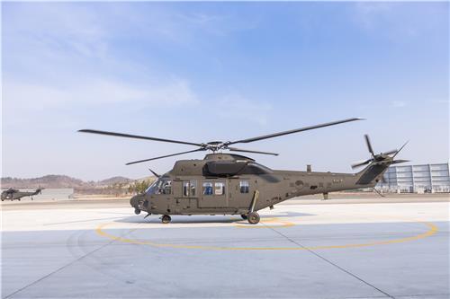 This file photo provided by KAI shows the Surion (KUH-1) transport utility helicopter. (Yonhap)